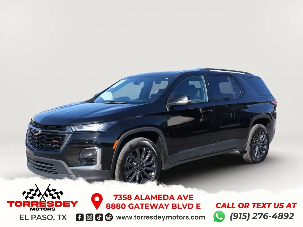 Black 2023 Chevrolet Traverse RS Sport Utility 4D for sale in El Paso, TX