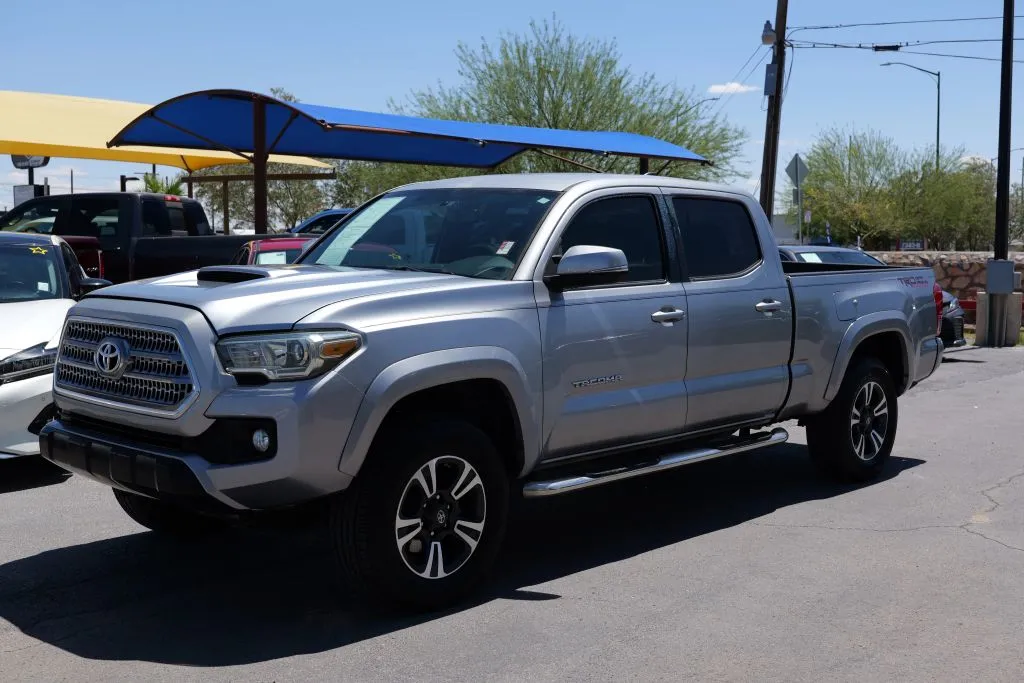 Silver 2017 Toyota Tacoma Double Cab TRD Sport Pickup 4D 6 ft for sale in El Paso, TX