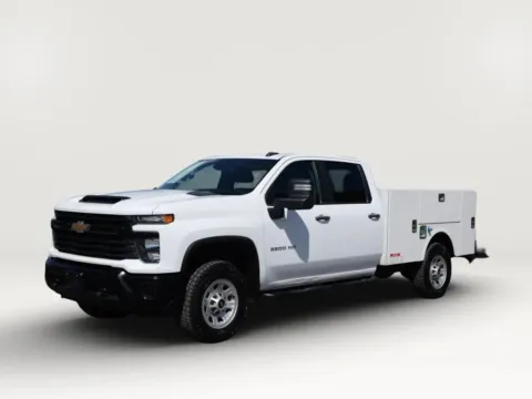 White 2024 Chevrolet Silverado 3500 HD Crew Cab Work Truck Pickup 4D 8 ft for sale in El Paso, TX