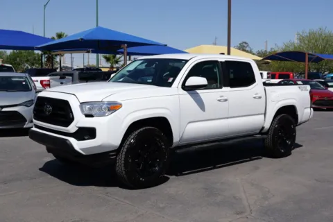 White 2023 Toyota Tacoma Double Cab SR Pickup 4D 5 ft for sale in El Paso, TX