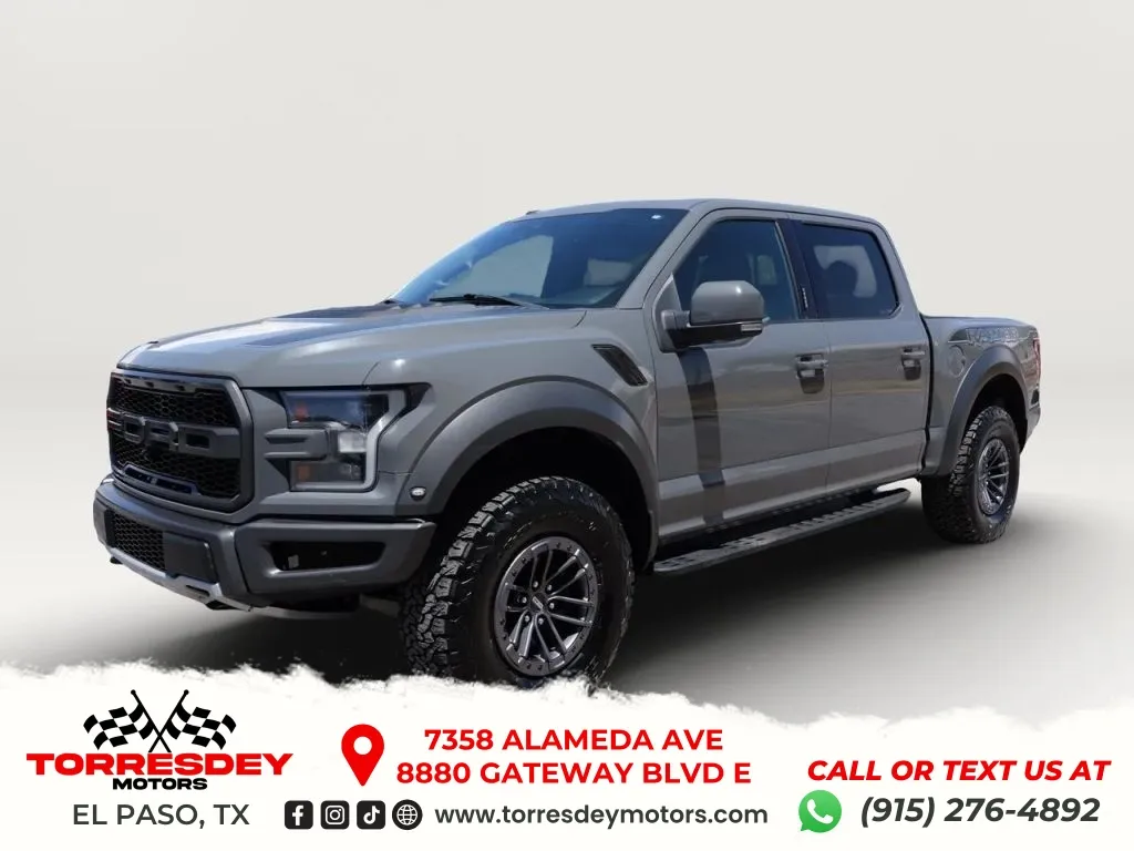 Gray 2020 Ford F-150 SuperCrew Cab Raptor Pickup 4D 5 1/2 ft for sale in El Paso, TX