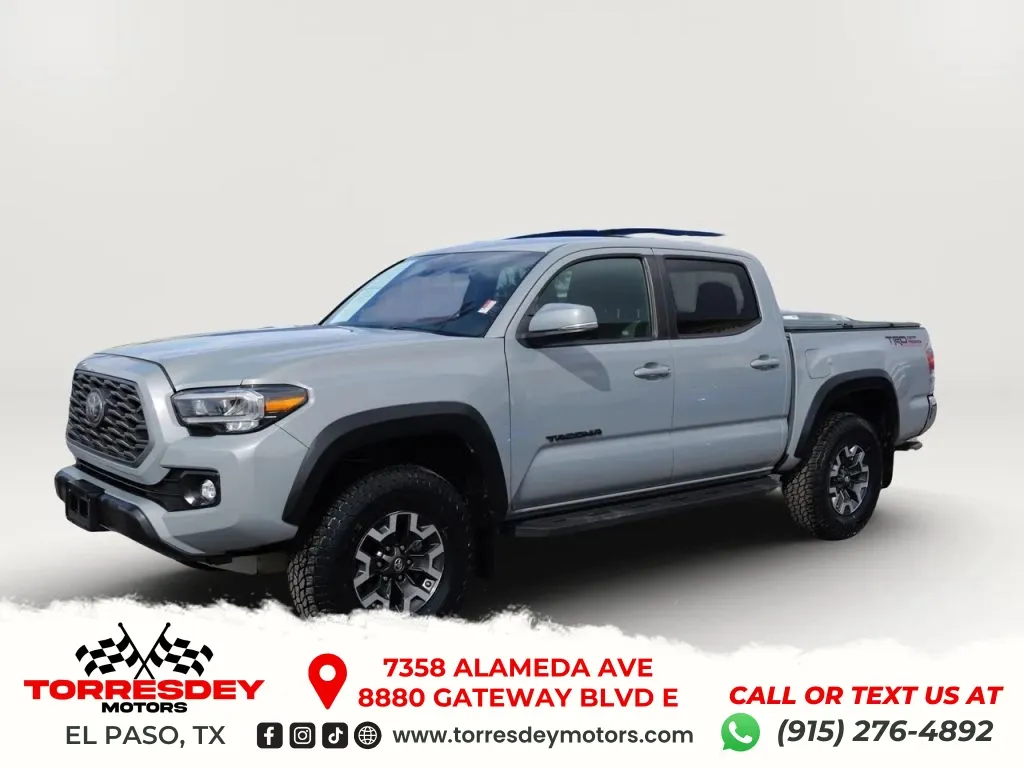 Gray 2020 Toyota Tacoma Double Cab TRD Off-Road Pickup 4D 5 ft for sale in El Paso, TX