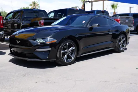 Black 2020 Ford Mustang EcoBoost Coupe 2D for sale in El Paso, TX