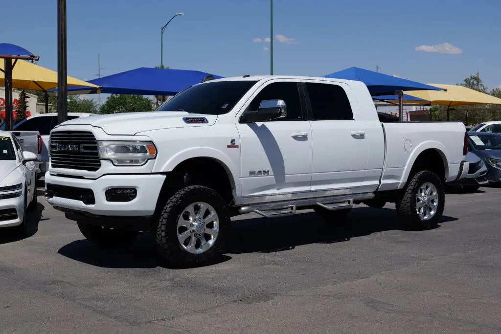 White 2021 Ram 2500 Mega Cab Laramie Pickup 4D 6 1/3 ft for sale in El Paso, TX