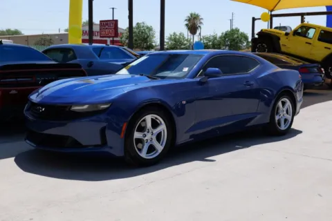 Blue 2020 Chevrolet Camaro LT Coupe 2D for sale in El Paso, TX