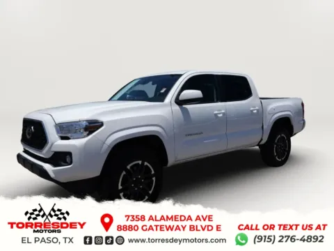 White 2022 Toyota Tacoma Double Cab SR5 Pickup 4D 5 ft for sale in El Paso, TX