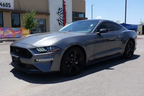 Gray 2021 Ford Mustang EcoBoost Premium Coupe 2D for sale in El Paso, TX