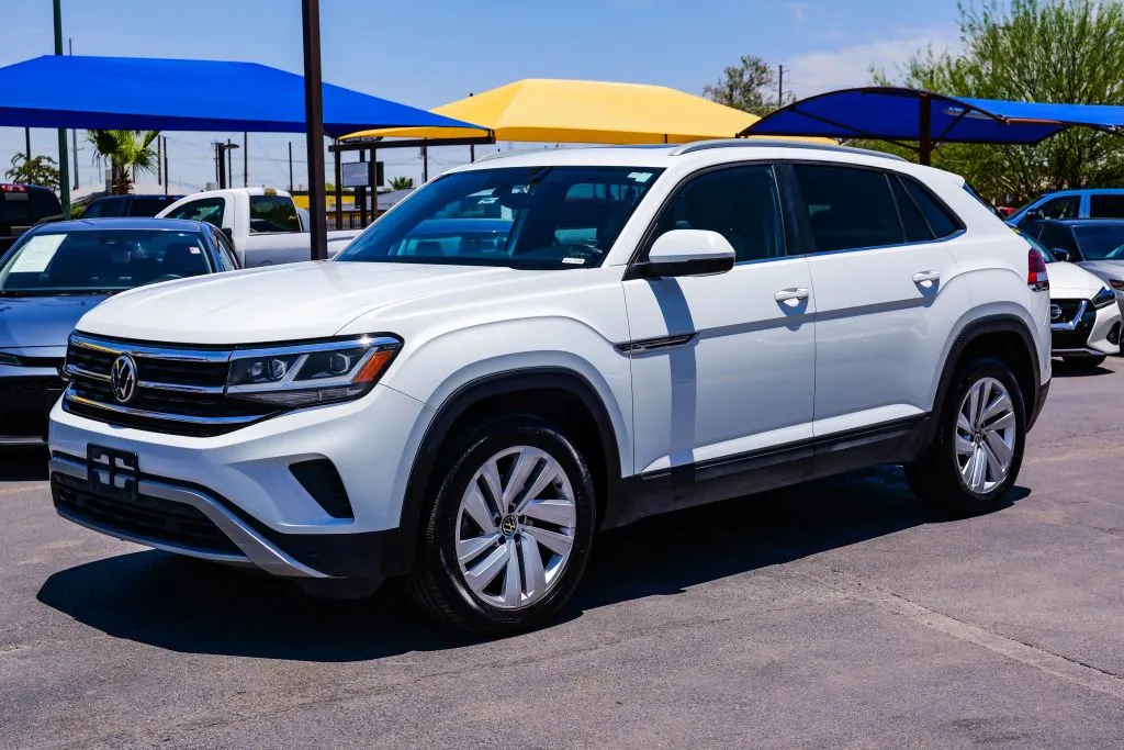 White 2021 Volkswagen Atlas Cross Sport SE 4Motion w/Technology Sport Utility 4D for sale in El Paso, TX
