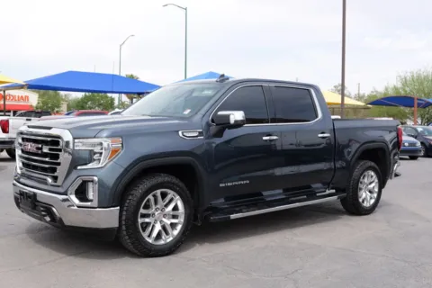 Gray 2021 GMC Sierra 1500 Crew Cab SLT Pickup 4D 5 3/4 ft for sale in El Paso, TX
