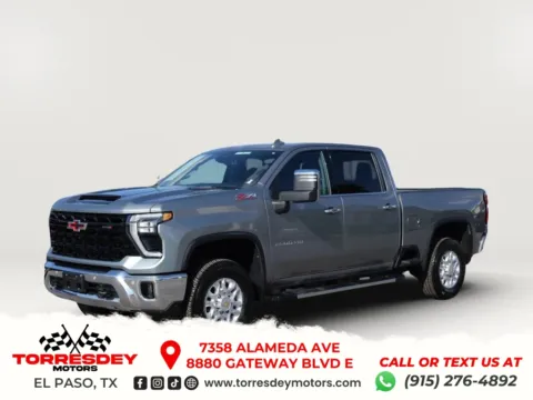 Gray 2025 Chevrolet Silverado 2500 HD Crew Cab LTZ Pickup 4D 6 1/2 ft for sale in El Paso, TX