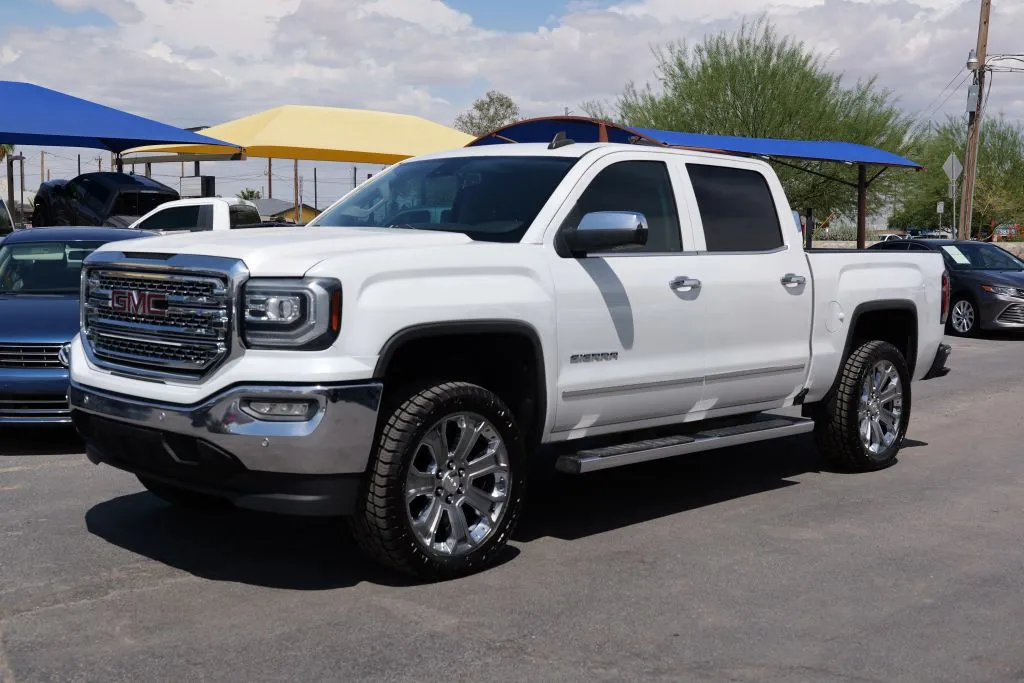 White 2017 GMC Sierra 1500 Crew Cab SLT Pickup 4D 5 3/4 ft for sale in El Paso, TX