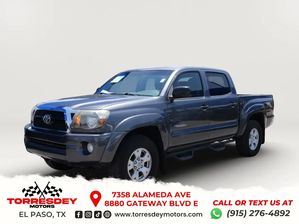 Gray 2011 Toyota Tacoma Double Cab PreRunner Pickup 4D 5 ft for sale in El Paso, TX