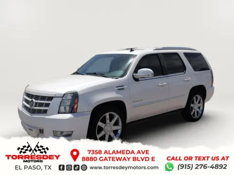 White 2013 Cadillac Escalade Premium Sport Utility 4D for sale in El Paso, TX