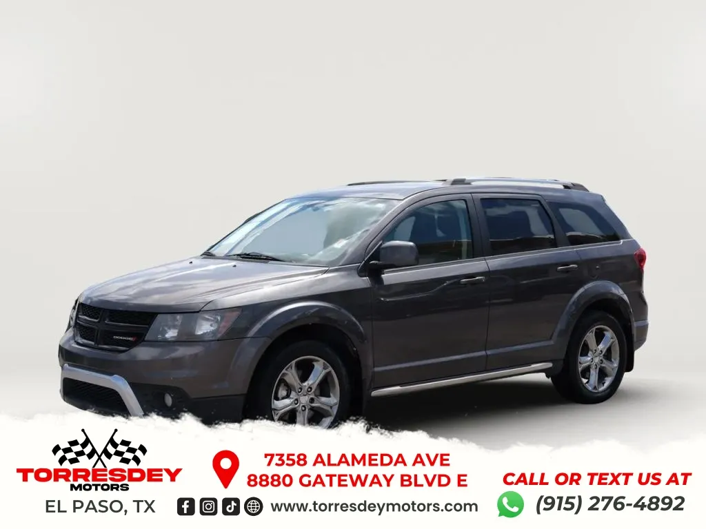 Gray 2016 Dodge Journey Crossroad Plus Sport Utility 4D for sale in El Paso, TX