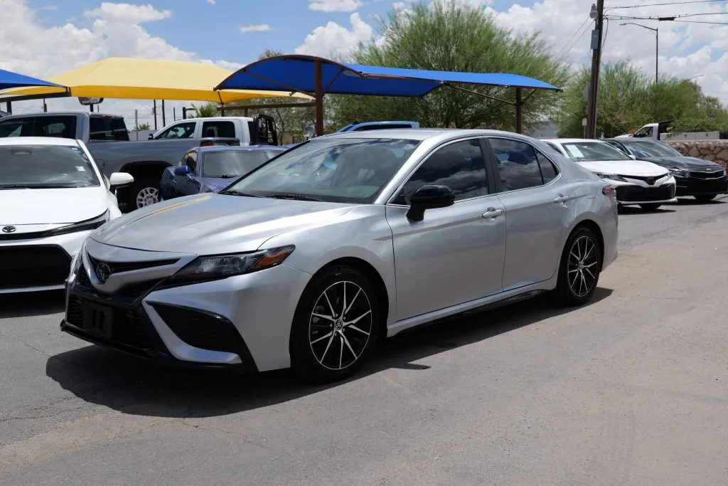 Silver 2021 Toyota Camry SE Sedan 4D for sale in El Paso, TX