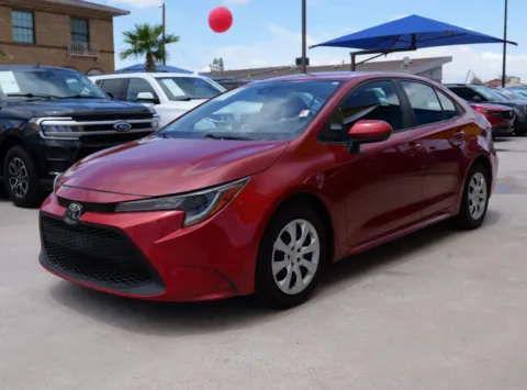 Red 2021 Toyota Corolla LE Sedan 4D for sale in El Paso, TX