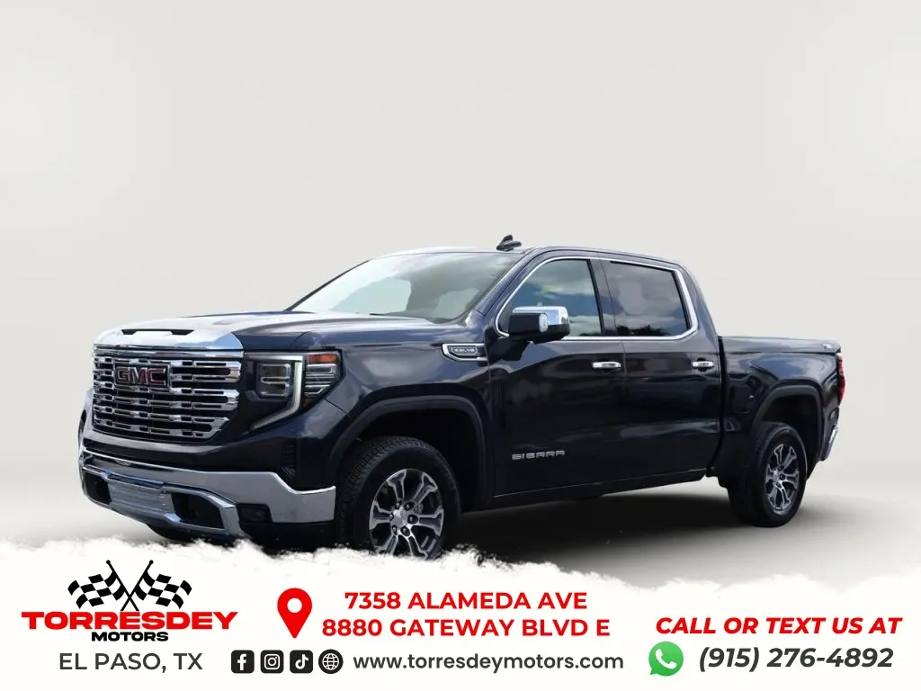 Gray 2026 GMC Sierra 1500 Crew Cab SLT Pickup 4D 5 3/4 ft for sale in El Paso, TX