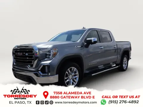 Gray 2020 GMC Sierra 1500 Crew Cab SLT Pickup 4D 5 3/4 ft for sale in El Paso, TX