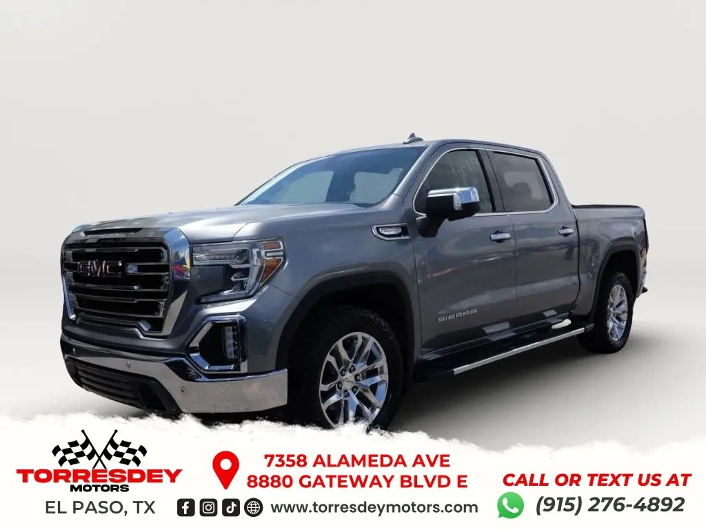 Gray 2020 GMC Sierra 1500 Crew Cab SLT Pickup 4D 5 3/4 ft for sale in El Paso, TX