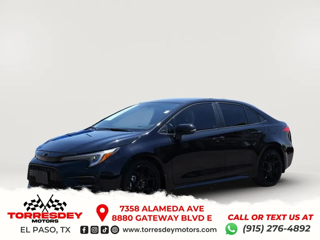 Black 2023 Toyota Corolla SE Sedan 4D for sale in El Paso, TX