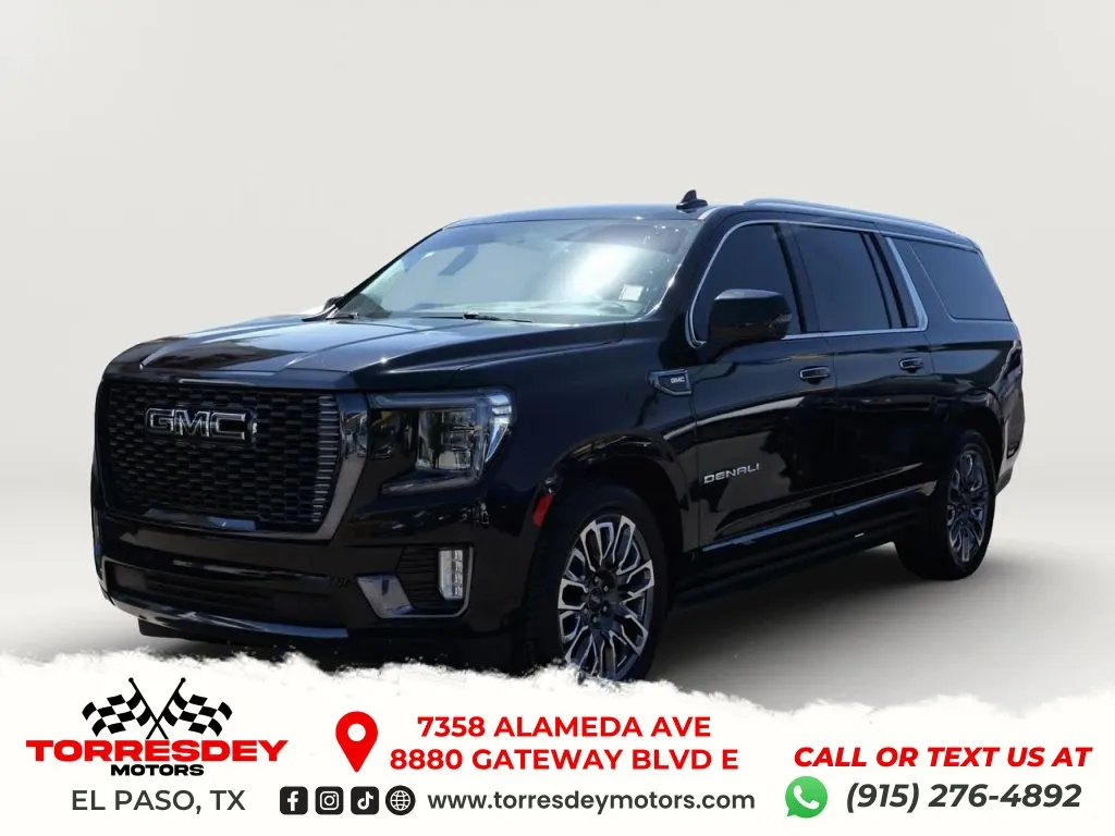Black 2023 GMC Yukon XL Denali Ultimate Sport Utility 4D for sale in El Paso, TX