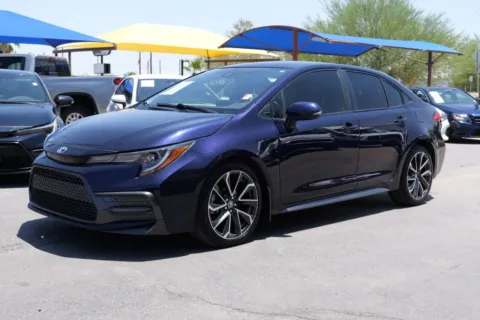 Blue 2021 Toyota Corolla SE Sedan 4D for sale in El Paso, TX