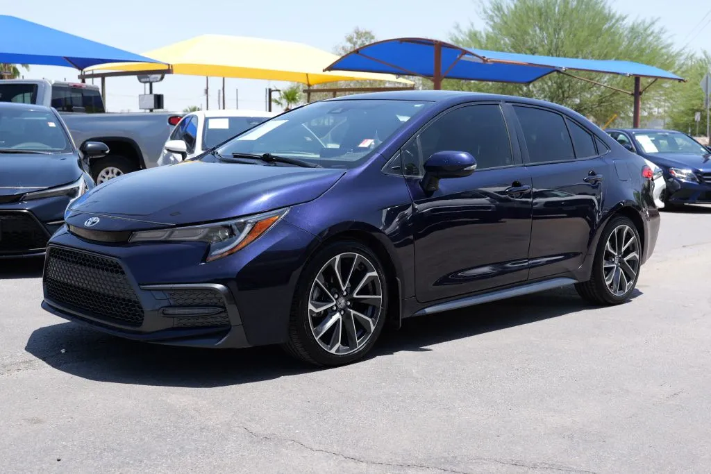 Blue 2021 Toyota Corolla SE Sedan 4D for sale in El Paso, TX