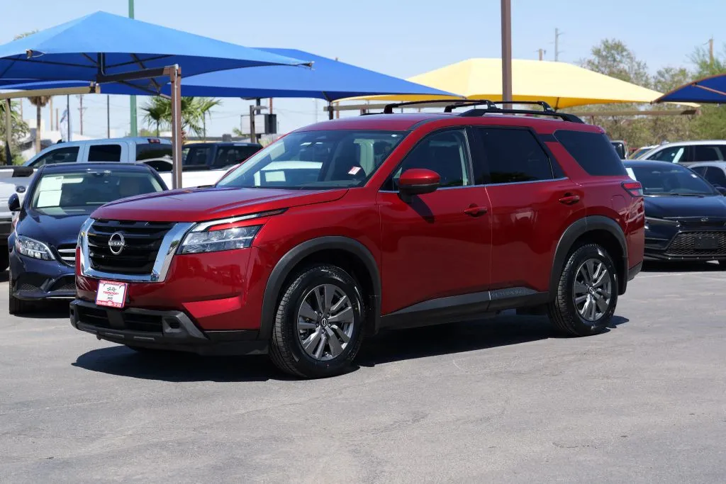 Red 2022 Nissan Pathfinder SV Sport Utility 4D for sale in El Paso, TX