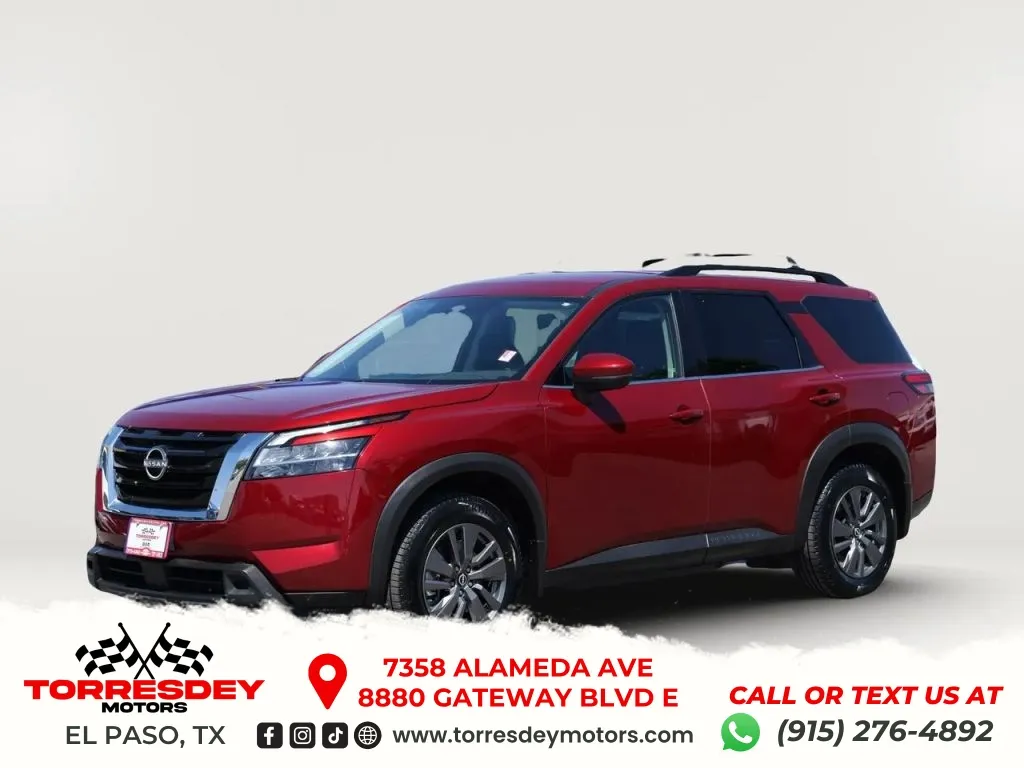 Red 2022 Nissan Pathfinder SV Sport Utility 4D for sale in El Paso, TX