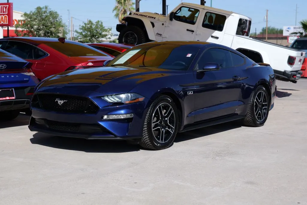 Blue 2020 Ford Mustang GT Coupe 2D for sale in El Paso, TX