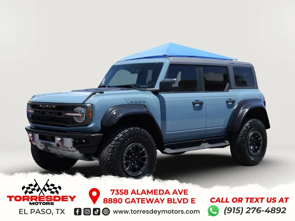Blue 2023 Ford Bronco Raptor Sport Utility 4D for sale in El Paso, TX