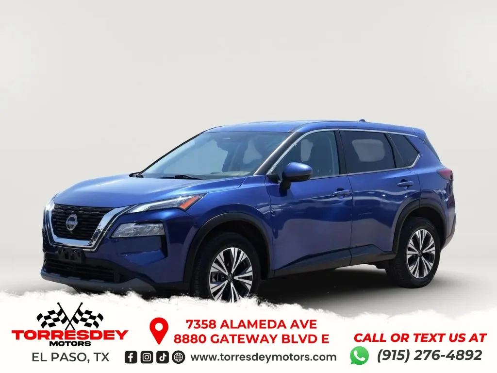 Blue 2022 Nissan Rogue SV Sport Utility 4D for sale in El Paso, TX
