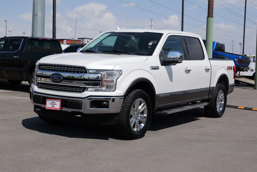 White 2018 Ford F-150 SuperCrew Cab Lariat Pickup 4D 5 1/2 ft for sale in El Paso, TX