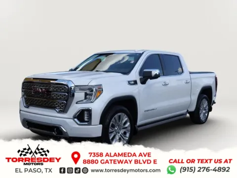 White 2020 GMC Sierra 1500 Crew Cab Denali Pickup 4D 5 3/4 ft for sale in El Paso, TX