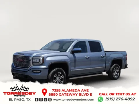 Gray 2016 GMC Sierra 1500 Crew Cab Denali Pickup 4D 5 3/4 ft for sale in El Paso, TX