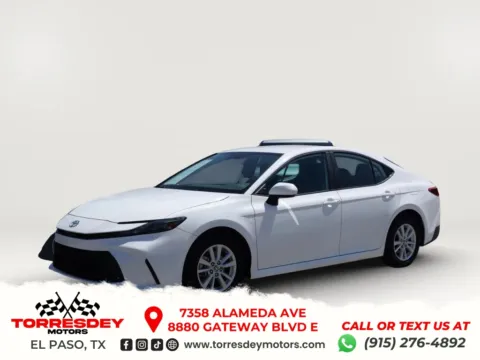 White 2025 Toyota Camry LE Sedan 4D for sale in El Paso, TX