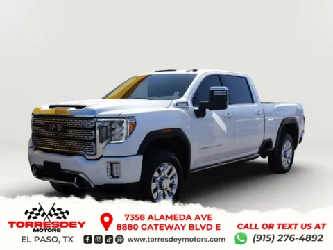 White 2023 GMC Sierra 2500 HD Crew Cab Denali Pickup 4D 6 1/2 ft for sale in El Paso, TX