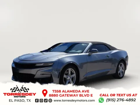 Gray 2019 Chevrolet Camaro LT Convertible 2D for sale in El Paso, TX