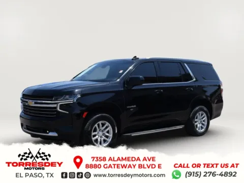 Black 2021 Chevrolet Tahoe LT Sport Utility 4D for sale in El Paso, TX