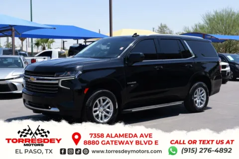 Black 2021 Chevrolet Tahoe LT Sport Utility 4D for sale in El Paso, TX