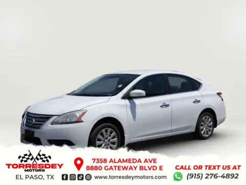 White 2015 Nissan Sentra S Sedan 4D for sale in El Paso, TX