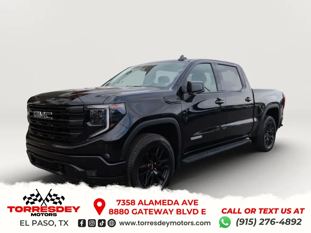 Black 2023 GMC Sierra 1500 Crew Cab Elevation Pickup 4D 5 3/4 ft for sale in El Paso, TX