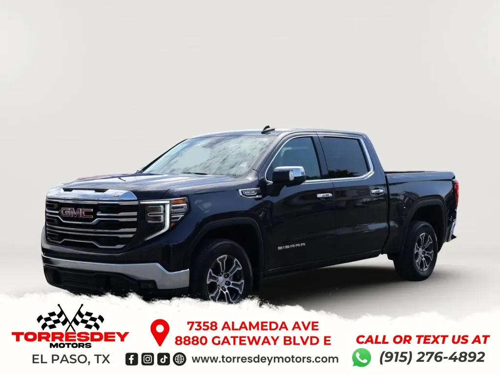 Gray 2025 GMC Sierra 1500 Crew Cab SLT Pickup 4D 5 3/4 ft for sale in El Paso, TX
