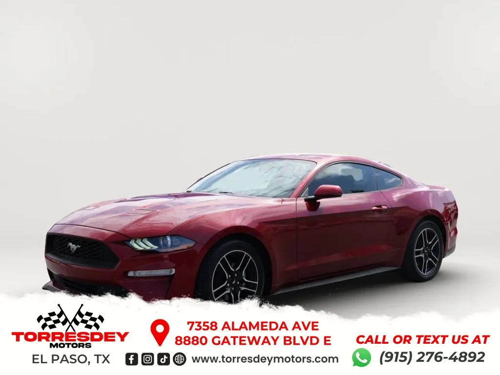 Red 2020 Ford Mustang EcoBoost Premium Coupe 2D for sale in El Paso, TX