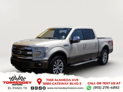 Gold 2017 Ford F-150 SuperCrew Cab Lariat Pickup 4D 5 1/2 ft for sale in El Paso, TX