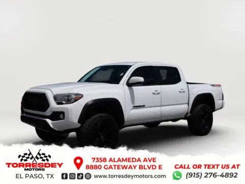 White 2018 Toyota Tacoma Double Cab TRD Off-Road Pickup 4D 5 ft for sale in El Paso, TX