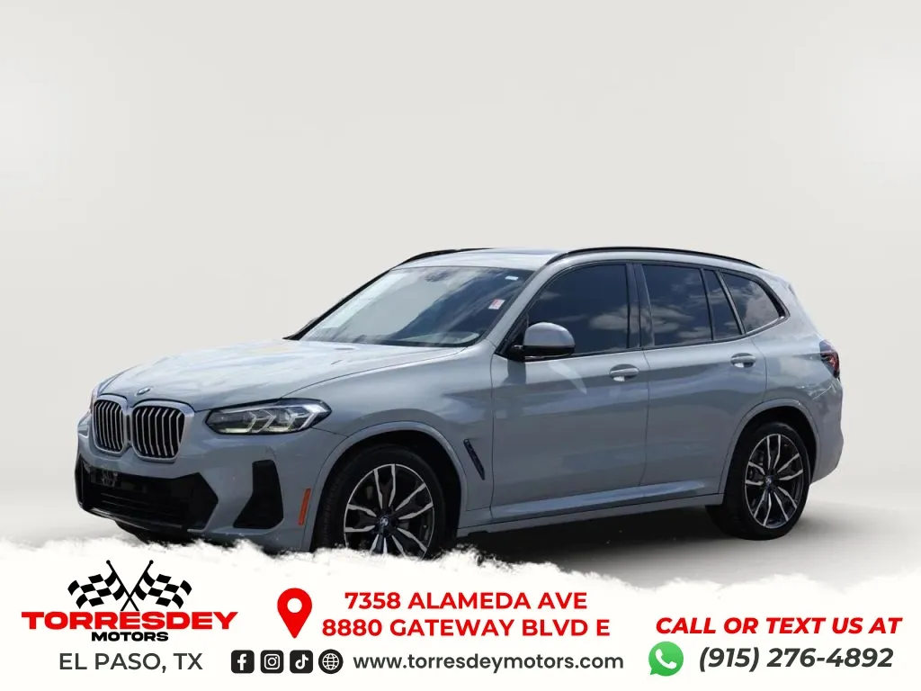 Gray 2022 BMW X3 xDrive30i Sport Utility 4D for sale in El Paso, TX