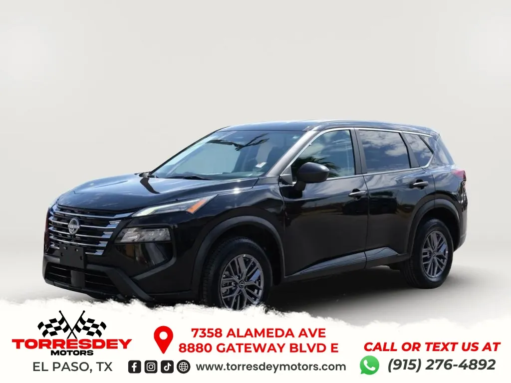 Black 2024 Nissan Rogue S Sport Utility 4D for sale in El Paso, TX