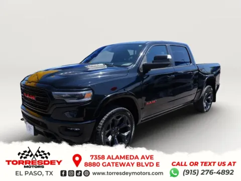 Black 2023 Ram 1500 Crew Cab Limited Pickup 4D 5 1/2 ft for sale in El Paso, TX