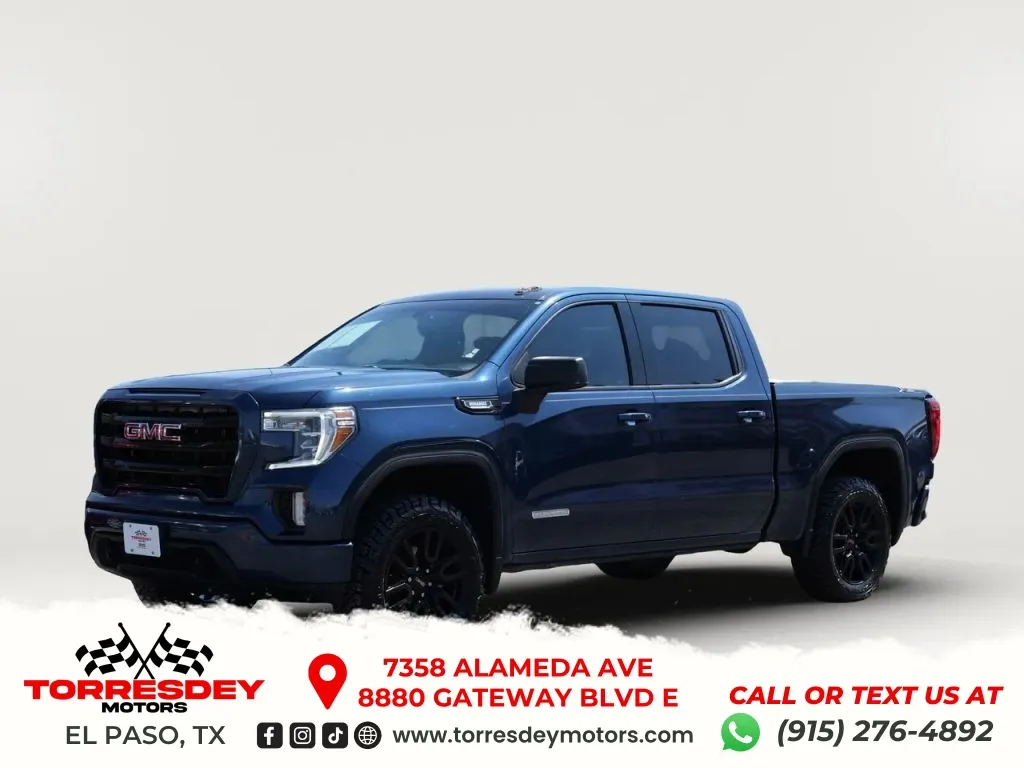 Blue 2021 GMC Sierra 1500 Crew Cab Elevation Pickup 4D 5 3/4 ft for sale in El Paso, TX